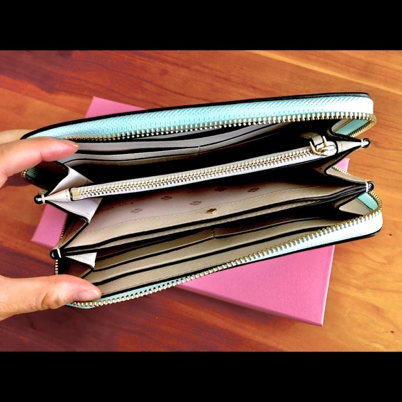 NWOT Kate Spade mint continental zip wallet - Picture 4 of 7